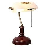 TangMengYun Vintage Tischlampe Schlafzimmer Nachttisch Schreibtischlampe Wohnzimmer Dekoration Bankerlampe