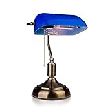 Vintage Tischleuchte mit Lampenfassung für E27 V-TAC VT-7151 blau